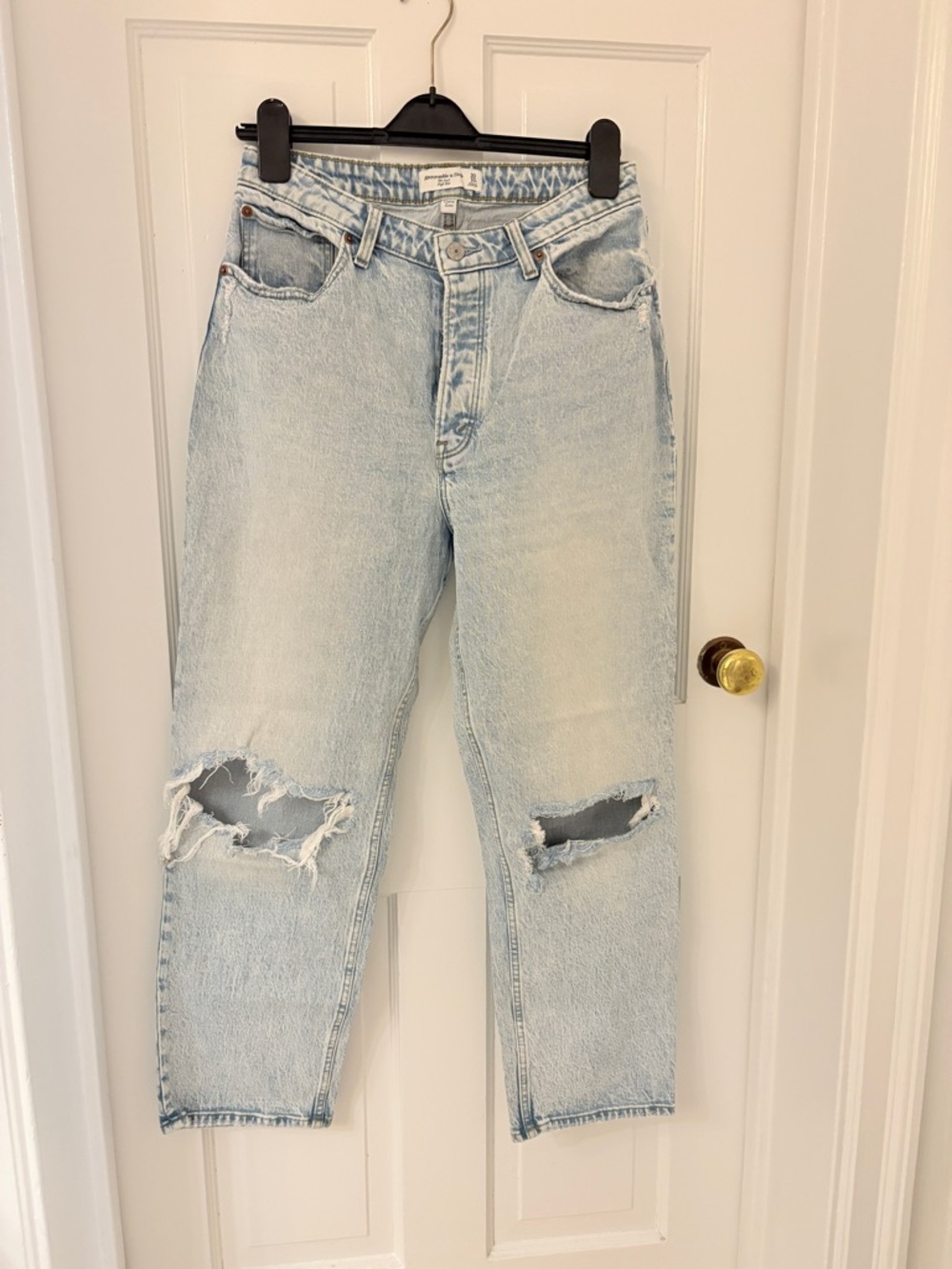 Abercrombie Dad Jeans in curve love size 30”/10 short